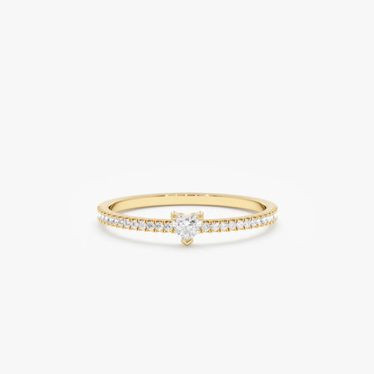 Minimal Heart Ring