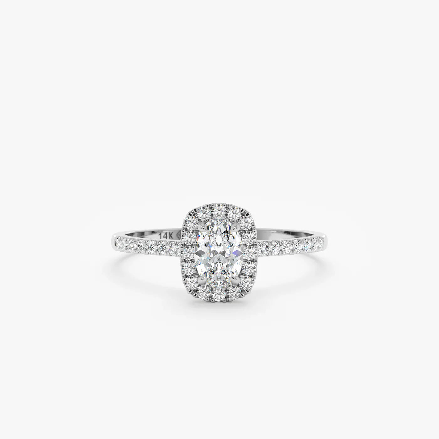 Oval Halo Ring