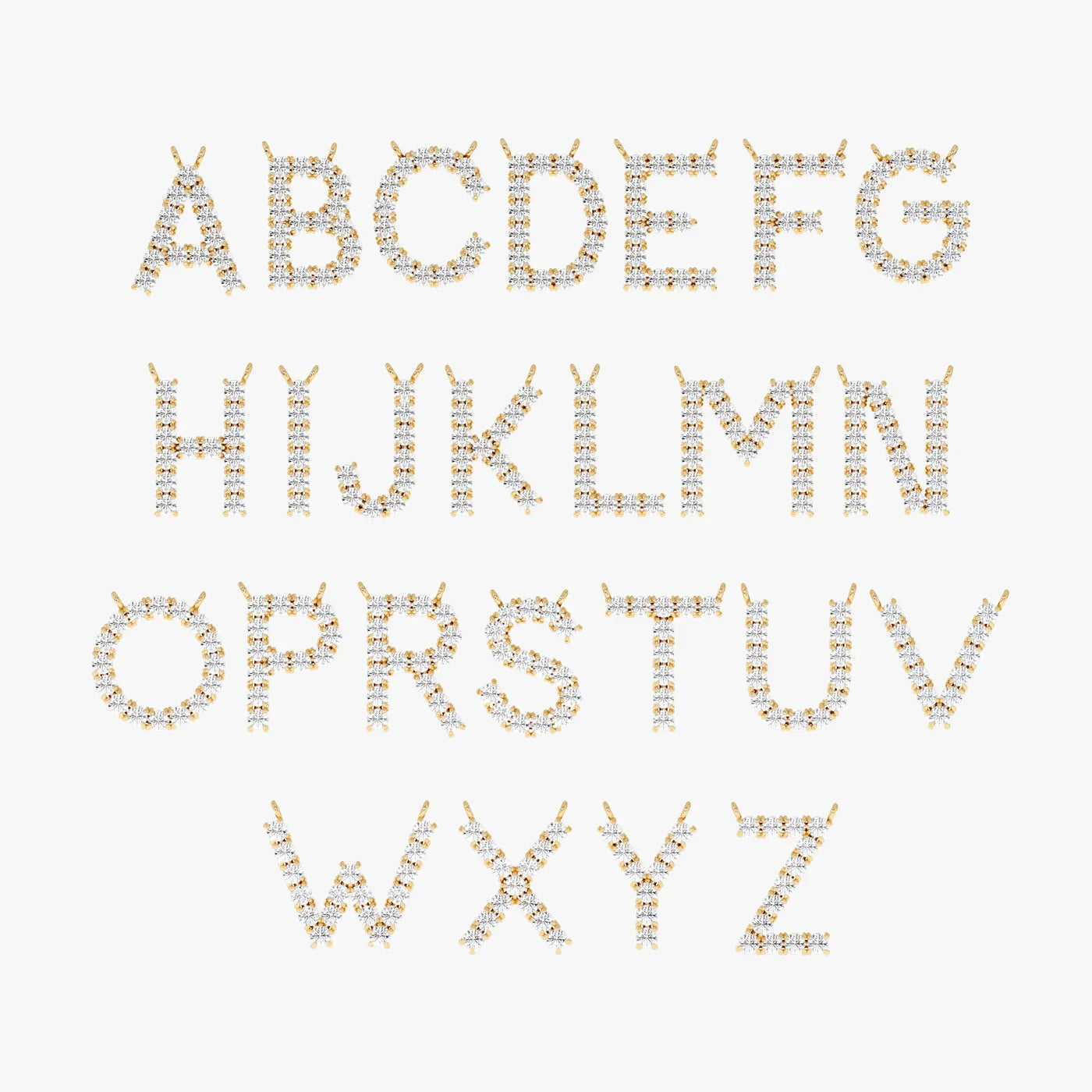 Iced Initial Necklace