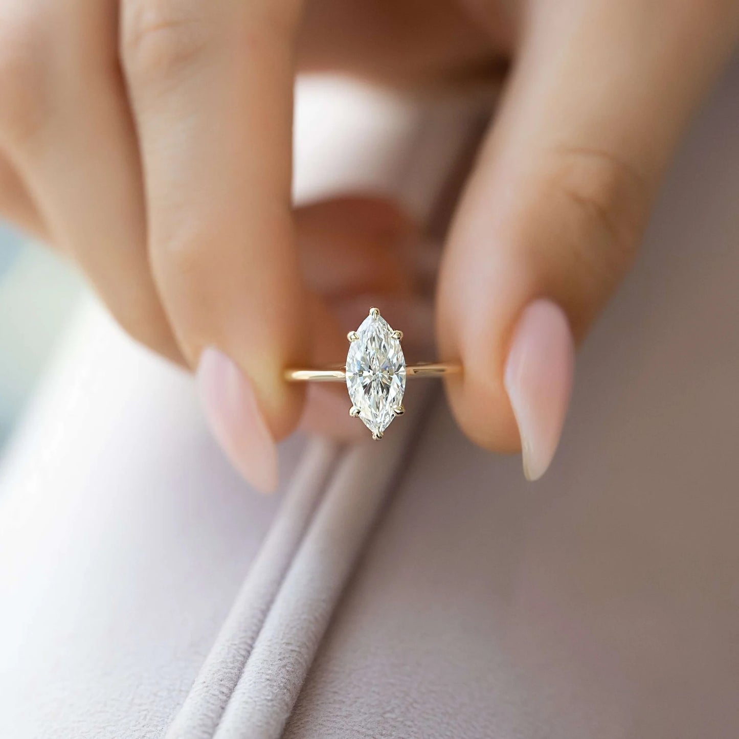 Marquise Cut Solitaire
