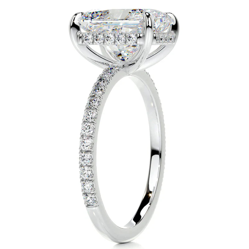 Hidden Halo Radiant Cut Ring