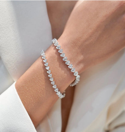 Heart Tennis Bracelet