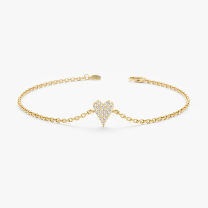 Minimal Heart Bracelet