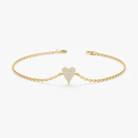 Minimal Heart Bracelet