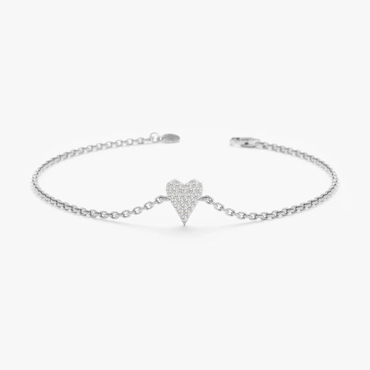 Minimal Heart Bracelet