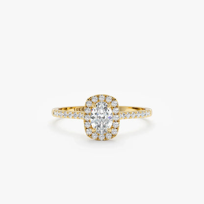 Oval Halo Ring