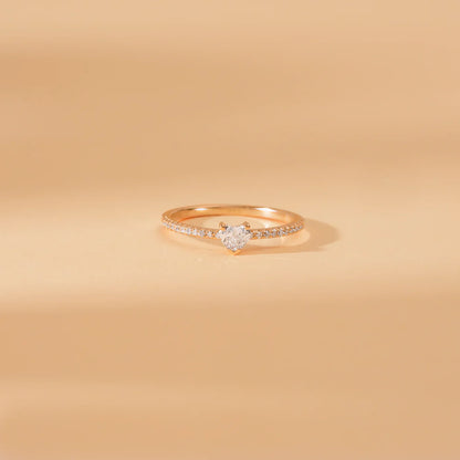 Minimal Heart Ring