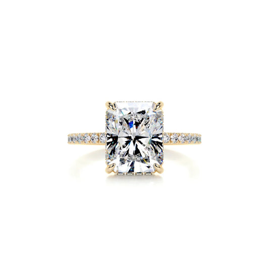 Hidden Halo Radiant Cut Ring