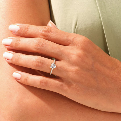 Heart Solitaire Ring