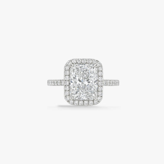 Halo Radiant Cut Ring