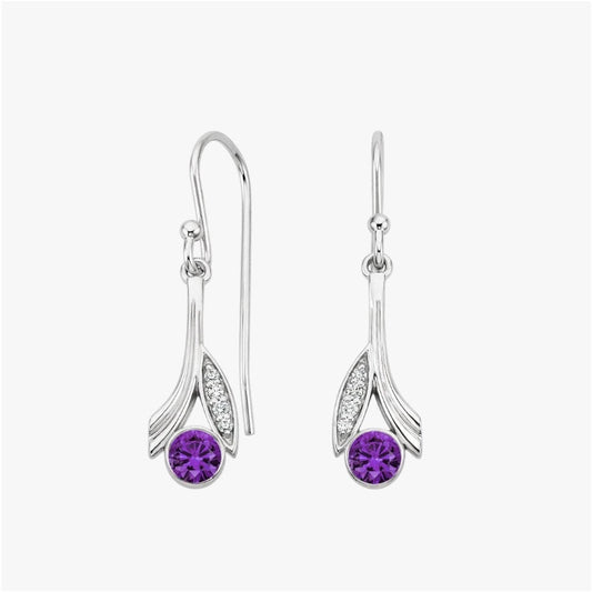 Royal Purple Earring