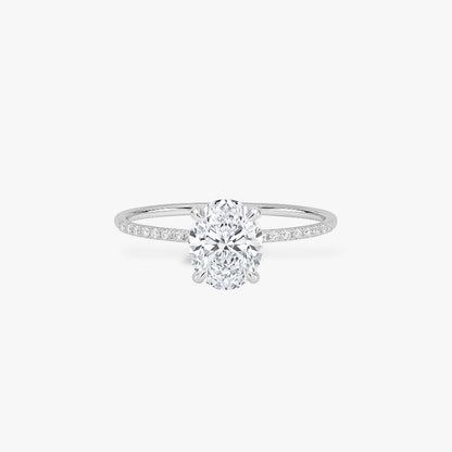 Oval Cut Crusted Band