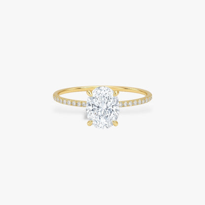Oval Cut Crusted Band