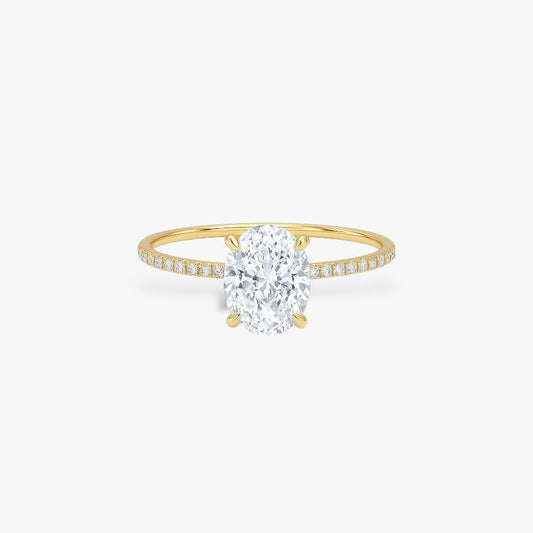Oval Cut Crusted Band