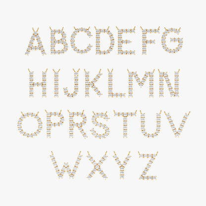Iced Initial Necklace