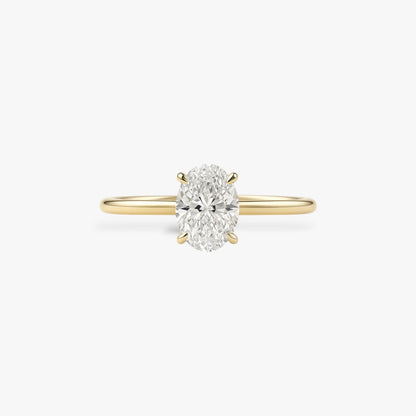 Oval cut Solitaire