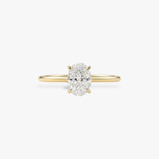 Oval cut Solitaire