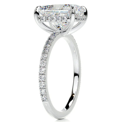 Hidden Halo Radiant Cut Ring